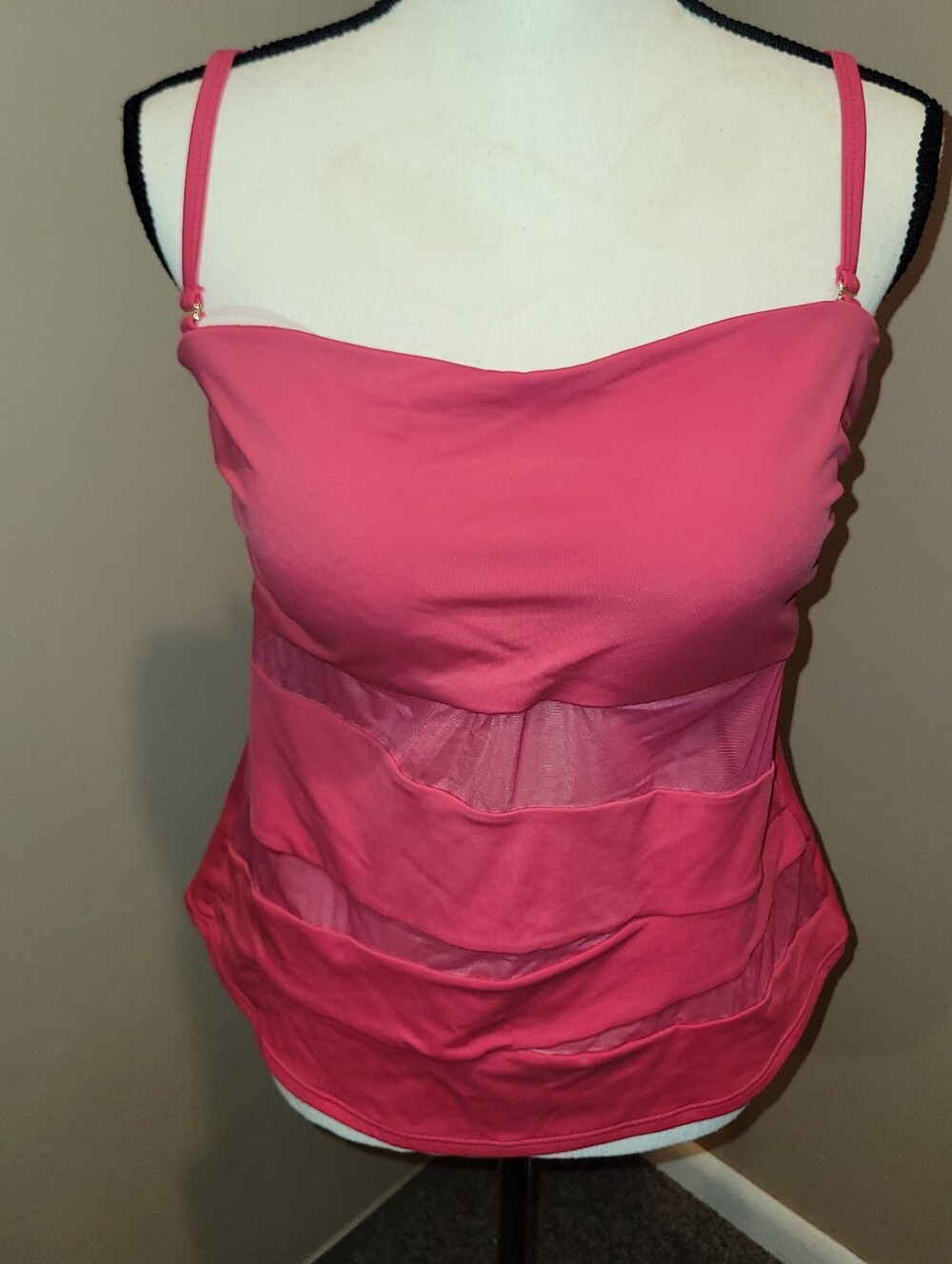 Swimsuits For All Pink Tankini Top